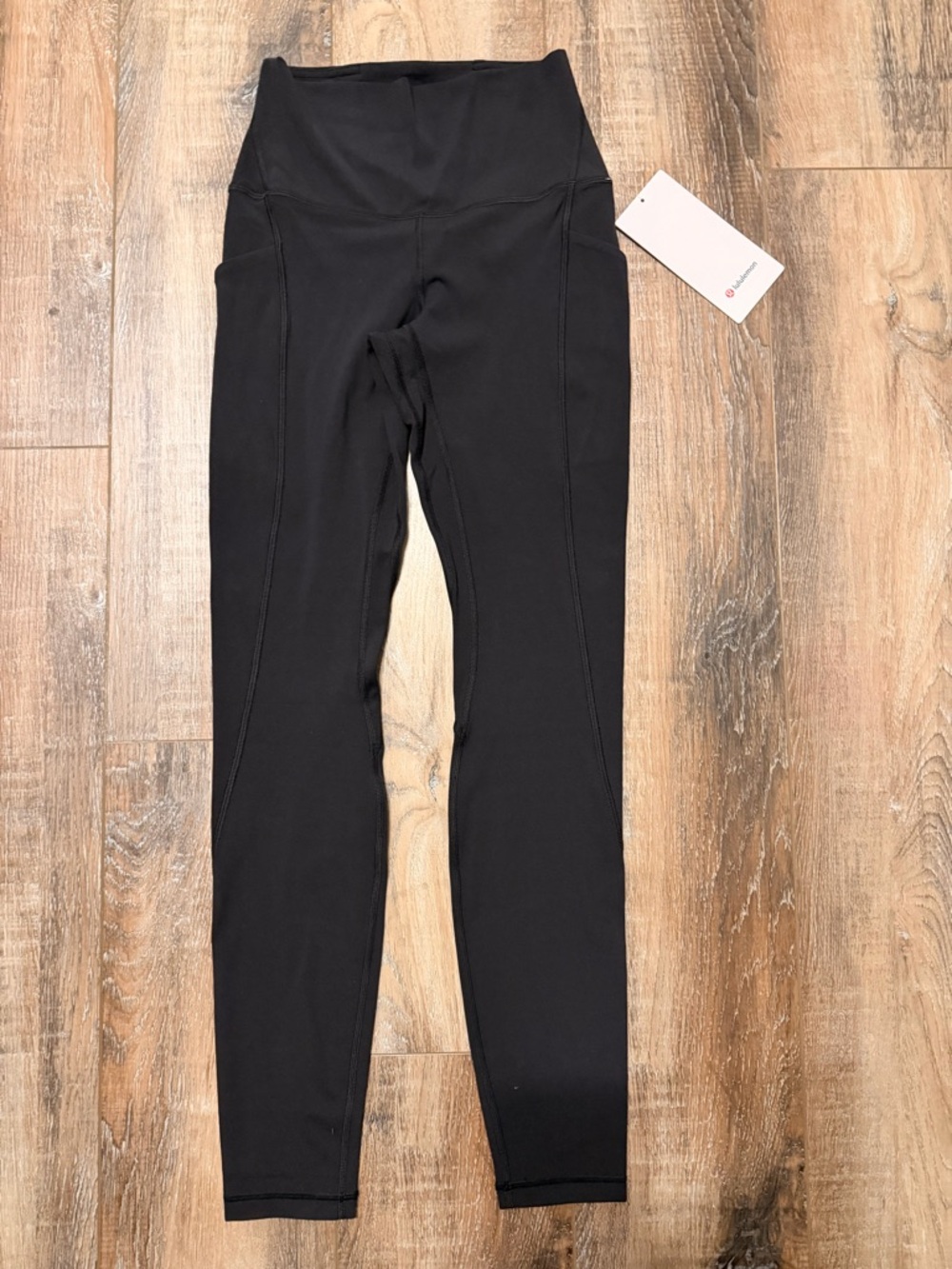 High-Waist Black Athletic Leggings
